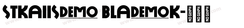 STKaiiSC Black字体转换